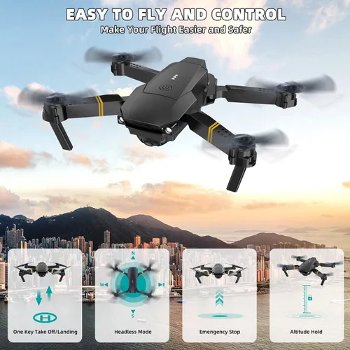 Miniatura 3 de Drones with Camera for Adults 4K 1080P, Mini Drone with Camera Foldable Drones for Adults, Altitude Hold, One Key Take Off/Land, 3D Flip, 3 Speed