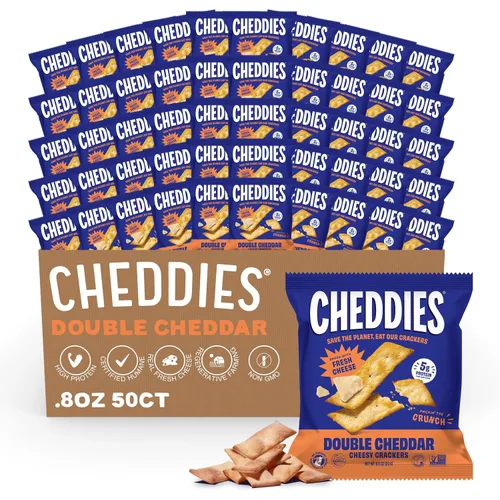 Miniatura 18 de Cheddies, Galletas de queso cheddar 100% naturales con proteína, queso cheddar, 4.2 onzas, 6g de proteína, bajas en carbohidratos