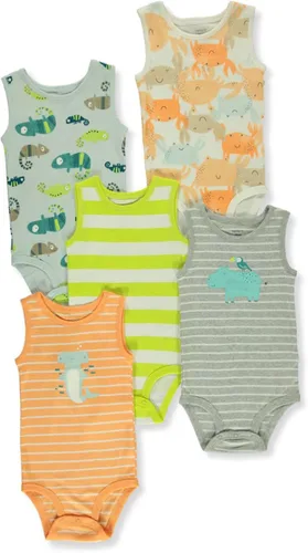 Miniatura 2 de Carter's Baby Boys - Conjunto de 5 mamelucos de manga corta