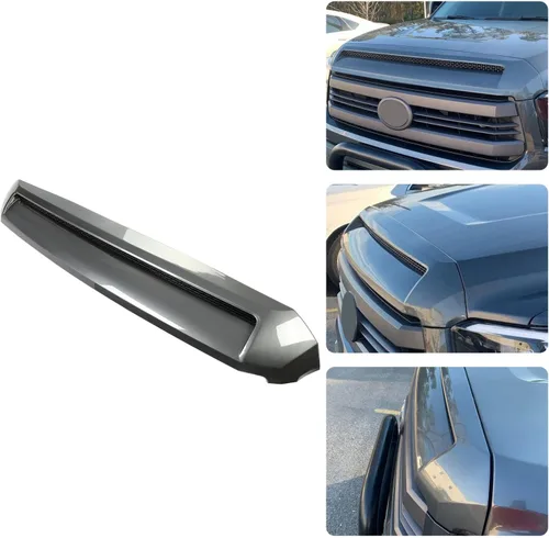 Miniatura 11 de HECASA Toma de Aire del Capó Compatible con Toyota Tundra 2014-2021 Repuesto para 761800C030 TO1231102 REPT133702 Parrilla Delantera Negra Superior