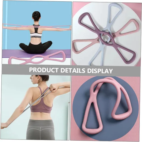 Miniatura 9 de TOYANDONA 3Pcs High Elasticity Resistance Bands Yoga Stretch Workout Straps for Full Body Strengthening Fitness Training Home Gym Pilates Back