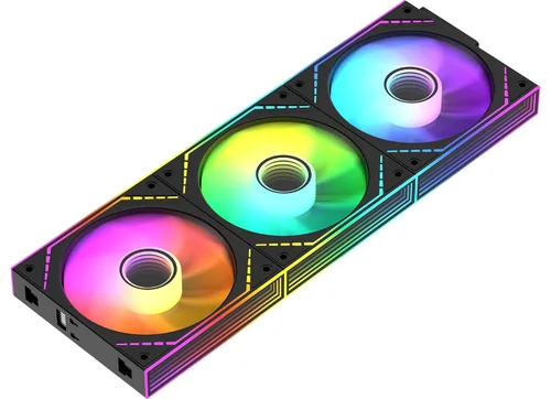 Thermalright TL-M12QR-S X3 - Ventiladores de caja inversa de 4.724 in, 1500 RPM, paquete de 3 | Cableado de cadena de margarita, aspas de ventilador