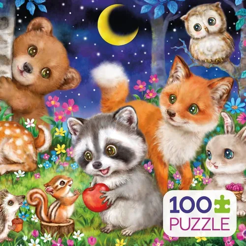 Miniatura 3 de Ceaco - Kayomi Harai - Woodland Friends - Rompecabezas de 100 piezas