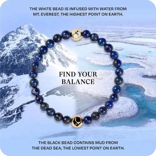 Miniatura 3 de Lokai Pulsera de cuentas de piedras preciosas para mujeres y hombres, colección de piedra y metal, joyería de cristal y piedras preciosas pulsera