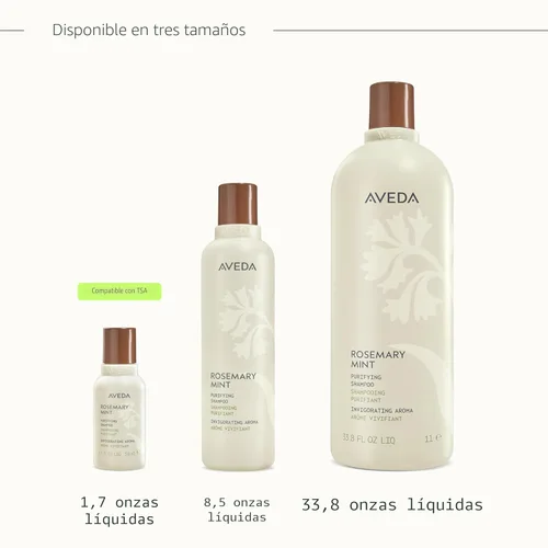 Miniatura 11 de Aveda Rosemary Mint Purifying Shampoo Clarifying Shampoo Gently Removes Buildup, Adds Shine For Normal to Oily Hair, Fine to Medium Hair Types