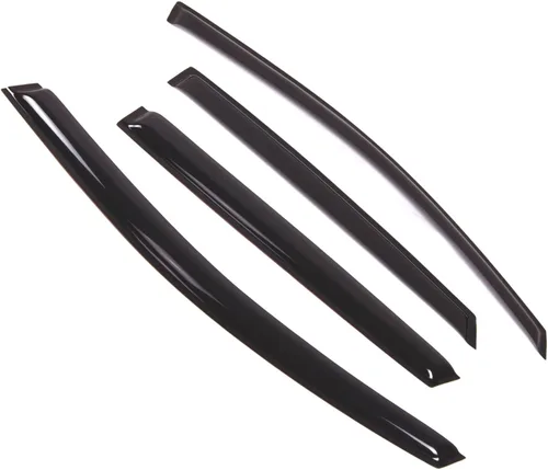 Visor de ventana compatible con Toyota Venza 2009-2017, DGWV2-464, deflector de montaje exterior, protector de lluvia, humo oscuro, juego de 4 piezas