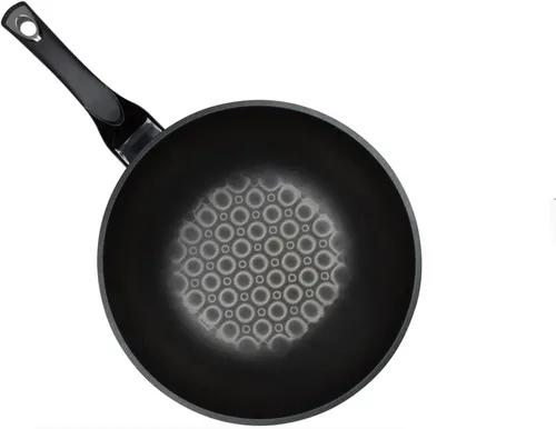 Miniatura 2 de Sartén wok antiadherente de mármol 3D con revestimiento antiarañazos (fabricado en Corea). (8.7 in)
