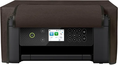 Miniatura 8 de kwmobile Dust Cover Compatible with Epson Expression Home XP-3200 / XP-4200 / XP-4205 - Printer Case - Fabric Protector Cover - Chocolate