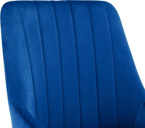 Miniatura 5 de DUHOME Juego de 2 sillas de comedor, sillas decorativas tapizadas sin brazos, silla de ocio con respaldo alto de mediados de siglo, silla de Azul