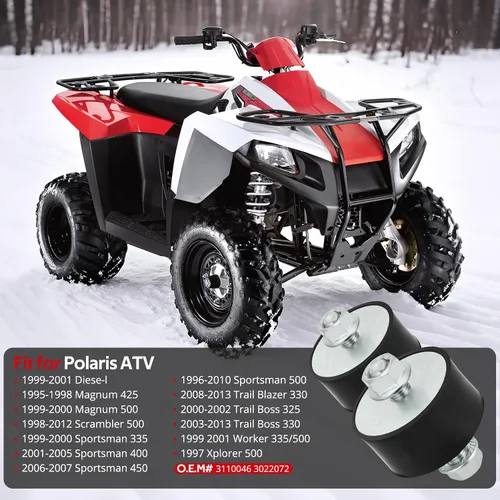 Miniatura 2 de JAVIK Soporte de motor para Polaris Sportsman 335 400 450 500 1996-2010 Scrambler 500 Magnum 425 500 Trail Boss 325 330 Trail Blazer 330 (2 piezas)