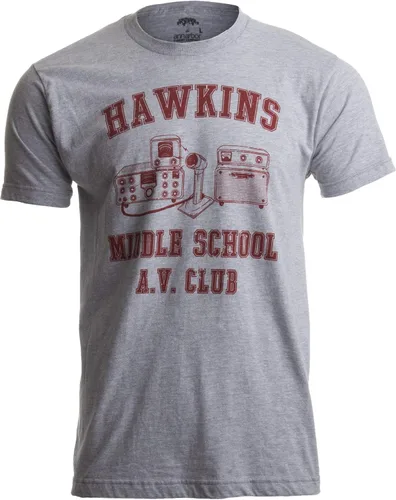 Miniatura 2 de Ann Arbor camiseta Co. Hawkins Middle School A.v. Club estilo clásico 80s disfraz AV Hawkin playera