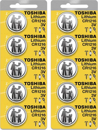Miniatura 12 de Toshiba Batería CR1216 3V Litio Moneda Celda (15 Baterías)