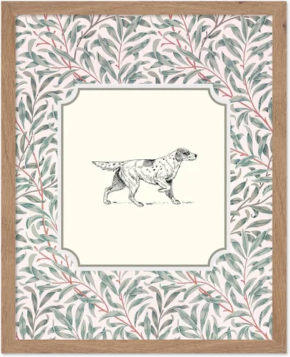 Miniatura 45 de Poster Master Póster Vintage de Cocker Spaniel Inglés - Impronta Retro de Perro - Arte Floral - Arte de Cachorros - Arte para Amantes de Animales