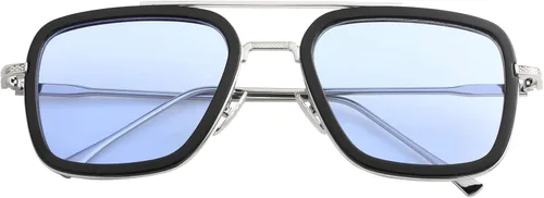 Miniatura 5 de Tony Stark - Gafas de sol polarizadas para hombres y mujeres, marco de metal cuadrado vintage, lentes Iron Man y Spider-Man