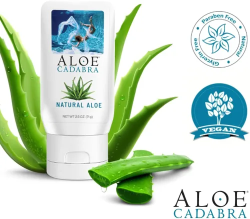 Miniatura 4 de Aloe Cadabra Lubricante personal a base de agua natural e hidratante vaginal, lubricante de aloe orgánico, sin manchas, pH equilibrado
