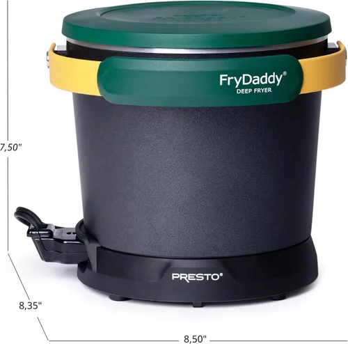 Miniatura 7 de Presto 05427 Freidora eléctrica profunda FryDaddy, verde/dorado