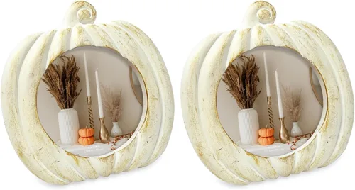 Miniatura 7 de Isaac Jacobs - Marco de fotos en forma de calabaza de 4 x 4 para decoración de Halloween u otoño, mesa de fotos y exhibición de pared para colgar