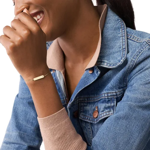 Miniatura 4 de Fossil Pulsera de regalo personalizada grabable de acero inoxidable para mujer
