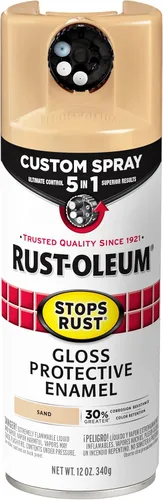 Miniatura 132 de Rust-Oleum 376855 - Pintura en aerosol antióxido personalizada 5 en 1, 12 onzas, color negro mate, (paquete de 1)