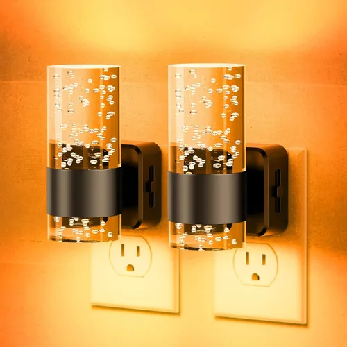 Miniatura 20 de JandCase Luz nocturna, luces nocturnas automáticas enchufables a la pared, luz nocturna LED regulable con brillo ajustable, luces nocturnas