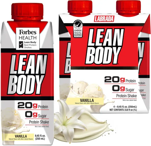 Miniatura 21 de Lean Body Batido de proteínas listo para beber, 40g de proteína, mezcla de suero, 0 azúcar, sin gluten, 22 vitaminas y minerales