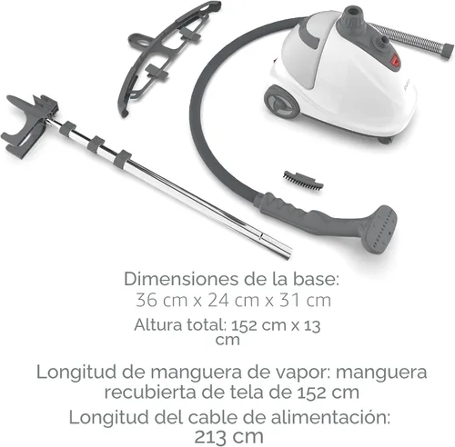 Miniatura 7 de Pure Enrichment PureSteam XL - Vaporizador de tela de pie – removedor de arrugas profesional que se calienta en 45 segundos; tanque de 1/2 galón