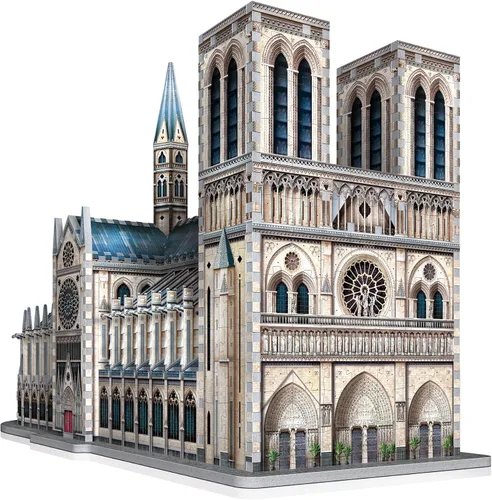 Miniatura 2 de Wrebbit3D Notre-Dame de Paris 3D Puzzle 830 piezas de rompecabezas Colección de castillos y catedrales