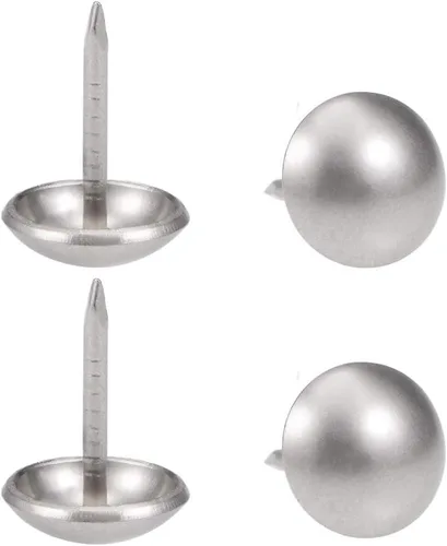 Miniatura 10 de Tachuelas de tapicería, paquete de 100, adornos decorativos de cabeza de clavo, tachuelas para muebles para sofá, silla, cama y otros muebles