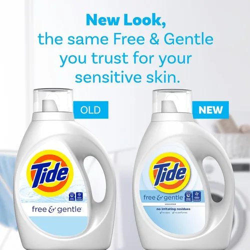 Miniatura 6 de Tide Free & Gentle - Detergente líquido suave para ropa, 64 cargas
