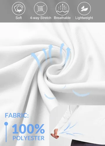 Miniatura 4 de BALEAF Sudadera con capucha para hombre con protección solar UPF 50+ de manga larga, SPFUV, secado rápido, ligera, para entrenamiento de pesca