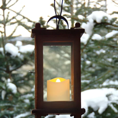 Miniatura 6 de SoulBay Velas sin llama recargables con temporizador remoto, 6 luces LED blancas parpadeantes eléctricas votivas para farol, mesa de boda