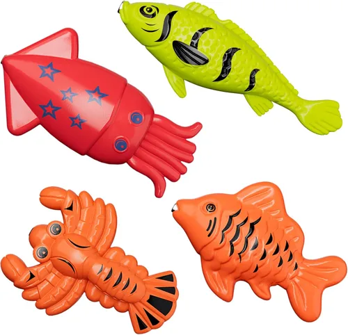 Miniatura 6 de Juego magnético de juguetes de pesca para niños pequeños de 3 a 5 4 a 8 años, mesa de agua para tina de juguete con poste inflable para piscina, red