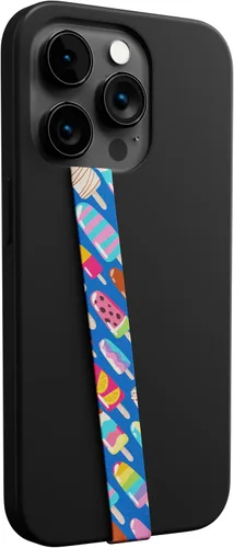 Miniatura 27 de Phone Loops Soporte elástico de silicona para teléfono, correa de mano, ligero, delgado y agarre discreto Negro