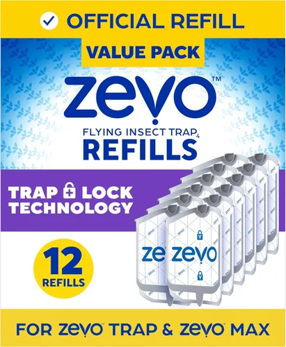 Miniatura 11 de Zevo Cartuchos de Recarga Oficiales para Trampa de Insectos Voladores - Compatible con la Trampa Zevo y la Trampa para Moscas de Interior MAX