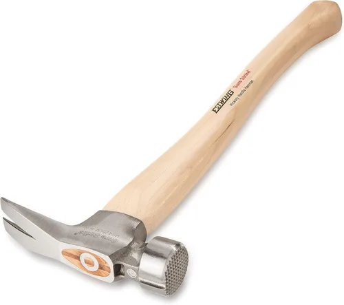 Miniatura 2 de ESTWING Sure Strike California Martillo de Enmarcado - Garra Recta de Desgarre de 25 oz con Cara Fresada y Mango de Madera de Hickory - MRW25LM