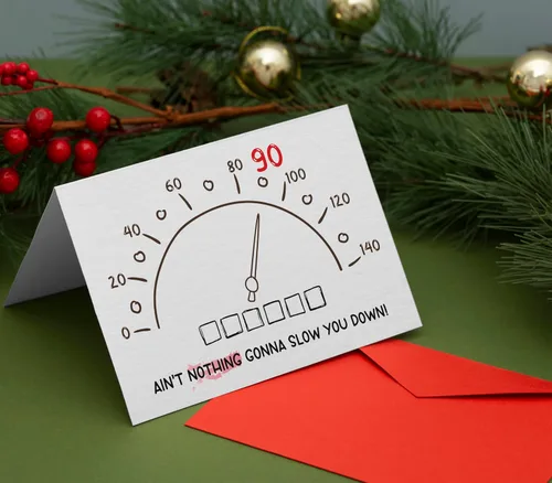 Miniatura 8 de Divertida tarjeta de cumpleaños 90, regalo de decoración feliz para cumpleaños de 90 años para él, ella, hombres, mujeres, tarjeta de humor, plegada