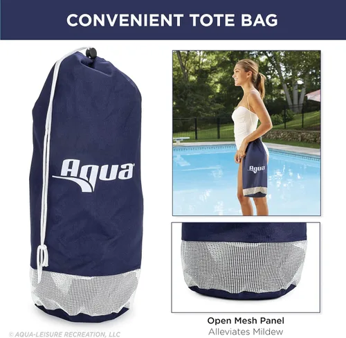 Miniatura 7 de Aqua - Deluxe Monterey - Flotador de alberca y hamaca de agua de calidad de centro turístico 4 en 1, inflable, multiusos, para adultos