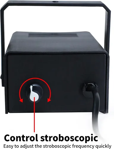 Miniatura 4 de Luces estroboscópicas LED verdes ajustables con control de velocidad para escenario, luces estroboscópicas de baile con 24 LED superbrillantes