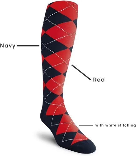 Miniatura 2 de Golf Knickers Colorful Knee High Argyle Cotton Socks For Men Women and Youth (AA-ZZ)