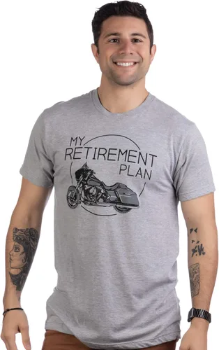 Miniatura 2 de My Retirement Plan (Motorcycle) Camiseta divertida de motociclista para hombre jubilado