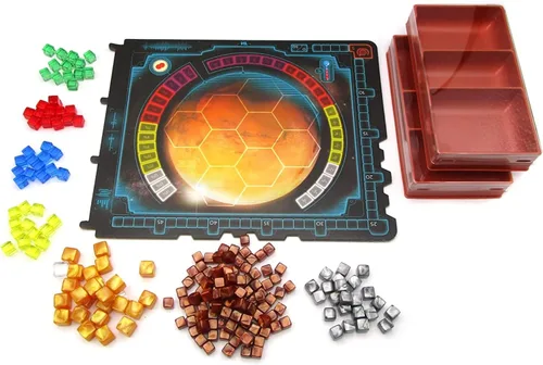 Miniatura 7 de Stronghold Games Terraforming Mars Ares Expedition - Juego de cartas Edición coleccionista, 1 a 4 jugadores, naranja