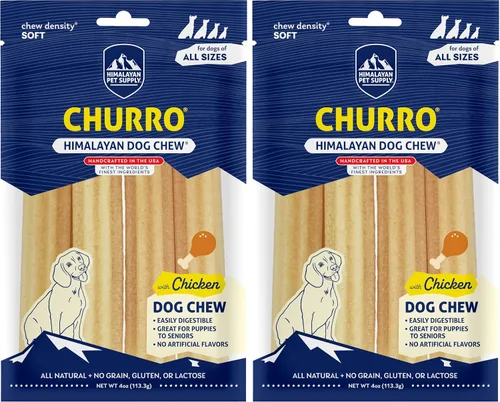 Miniatura 9 de Himalayan Dog Chew Churro de queso de yak para perros, 100% natural, duradero, sin gluten, chucherías saludables y seguras para perros, sin lactosa