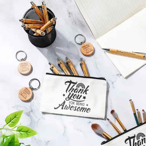 Miniatura 6 de Silkfly Juego de 36 regalos de agradecimiento para empleados 2026, regalo de agradecimiento de graduación, bolsa de maquillaje cosmético, bolígrafo