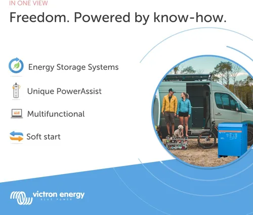 Miniatura 2 de Victron Energy Quattro - Inversor de onda sinusoidal pura de 5000 VA de 12 voltios y cargador de batería de 220 amperios