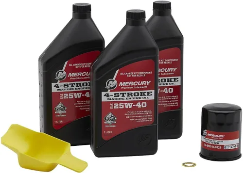 Mercury Kit de cambio y filtro de aceite OEM 40-50-60hp Fueraborda de cuatro tiempos 8M0081916