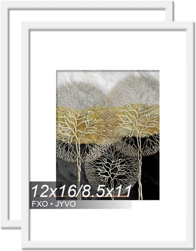 Miniatura 112 de Fxojyvo Marco de Fotos de 4x6, Muestra Foto de 3.5x5 con Paspartú o 4 x 6 Sin Paspartú, Liviano y de Alta Transparencia Marco de 4 por 6 para Pared