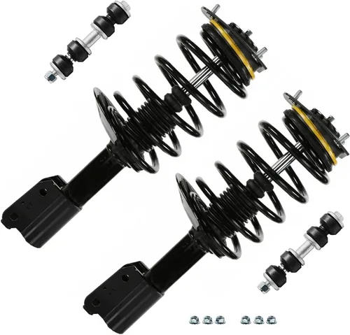 Miniatura 65 de Detroit Axle - Kit de puntales delanteros 2WD para Ford F-150 2005-2008 Lincoln Mark LT 2005-2008, 2 puntales con muelle helicoidal, 2 enlaces