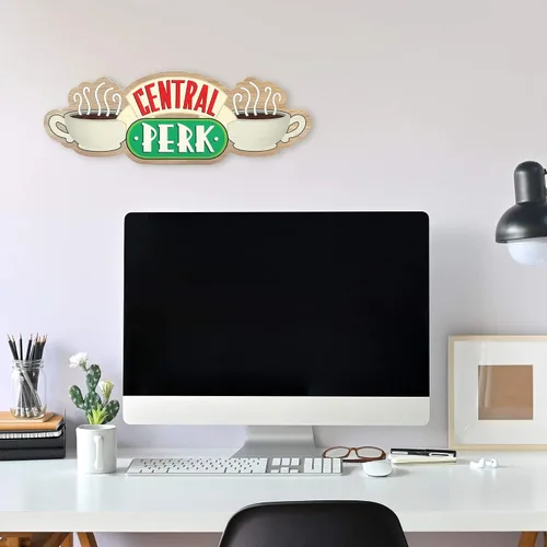 Miniatura 5 de Open Road Brands Friends Central Perk Coffee - Decoración de pared de madera de café - Del exitoso programa de TV - Letrero grande de Central Perk
