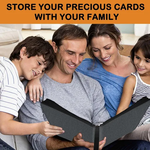 Miniatura 7 de Toploader - Carpeta con capacidad para 360 cargadores superiores de 9 bolsillos para almacenamiento de tarjetas, bolsillos de doble cara