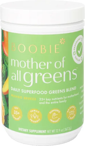 Miniatura 11 de Boobie Mother of All Greens Tu nuevo ritual familiar, polvo diario de súper verduras con más de 35 nutrientes esenciales para mamás y familias